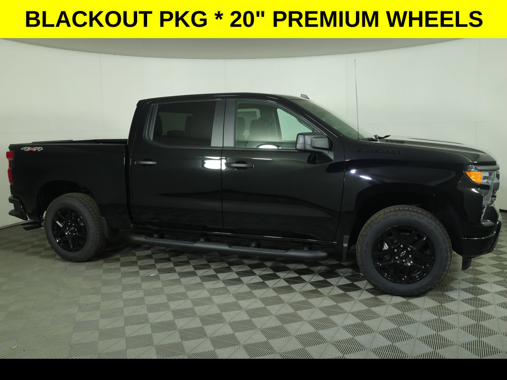 New 2026 Chevrolet Silverado 1500 Custom w/ Turbomax Blackout Package AWD/4WD image 5