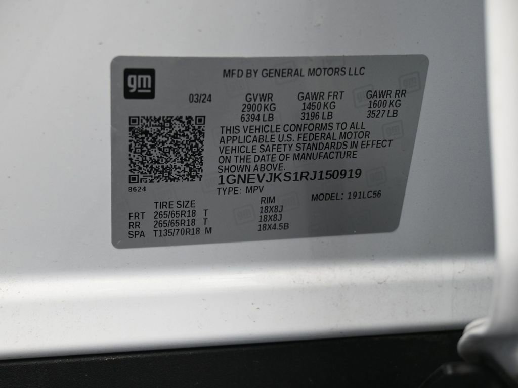 Used 2024 Chevrolet Traverse Z71 w/ Enhanced Driving Package image 19