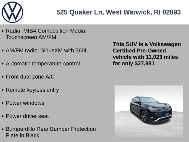 Certified 2025 Volkswagen Tiguan SE AWD/4WD image 7