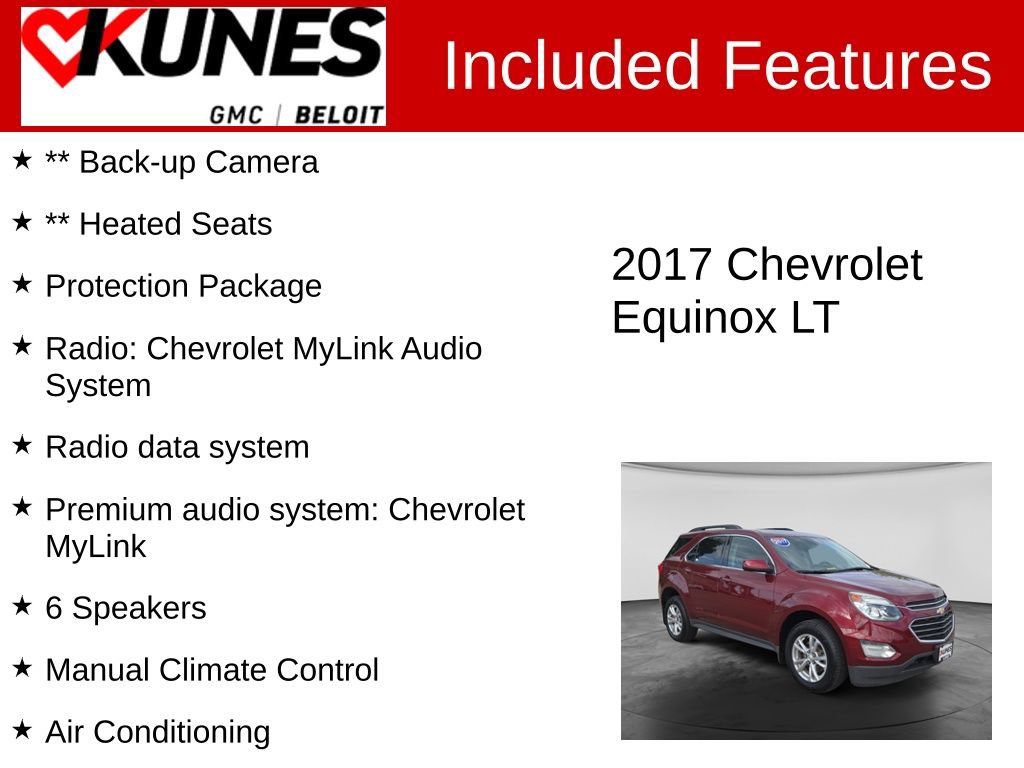 Used 2017 Chevrolet Equinox LT w/ Convenience Package FWD image 2