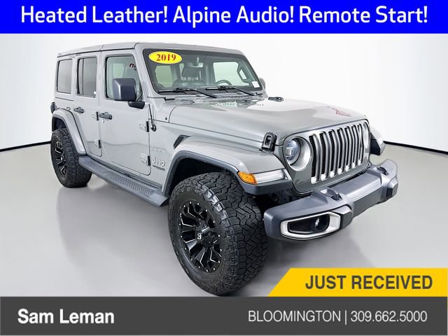Used 2019 Jeep Wrangler Unlimited Sahara w/ Uconnect 4C Nav & Sound Group AWD/4WD image 1