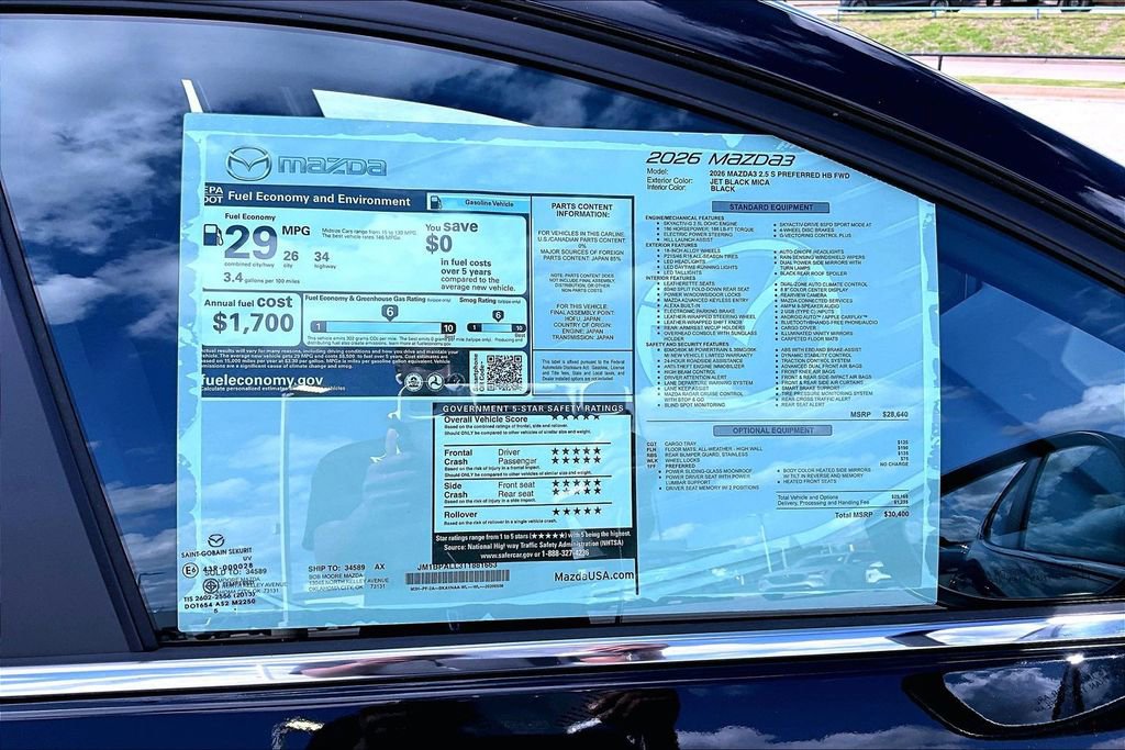 New 2026 MAZDA MAZDA3 s FWD image 13