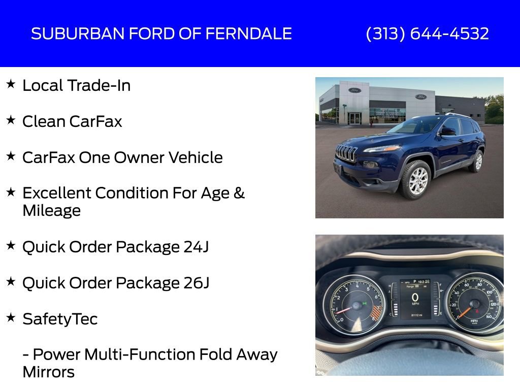 Used 2015 Jeep Cherokee Latitude w/ Comfort/Convenience Group AWD/4WD image 4