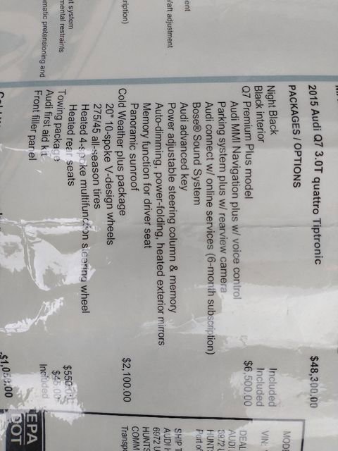 Used 2015 Audi Q7 3.0T Premium Plus w/ Premium Plus Package image 63