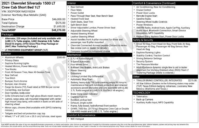 Used 2021 Chevrolet Silverado 1500 LT AWD/4WD image 2