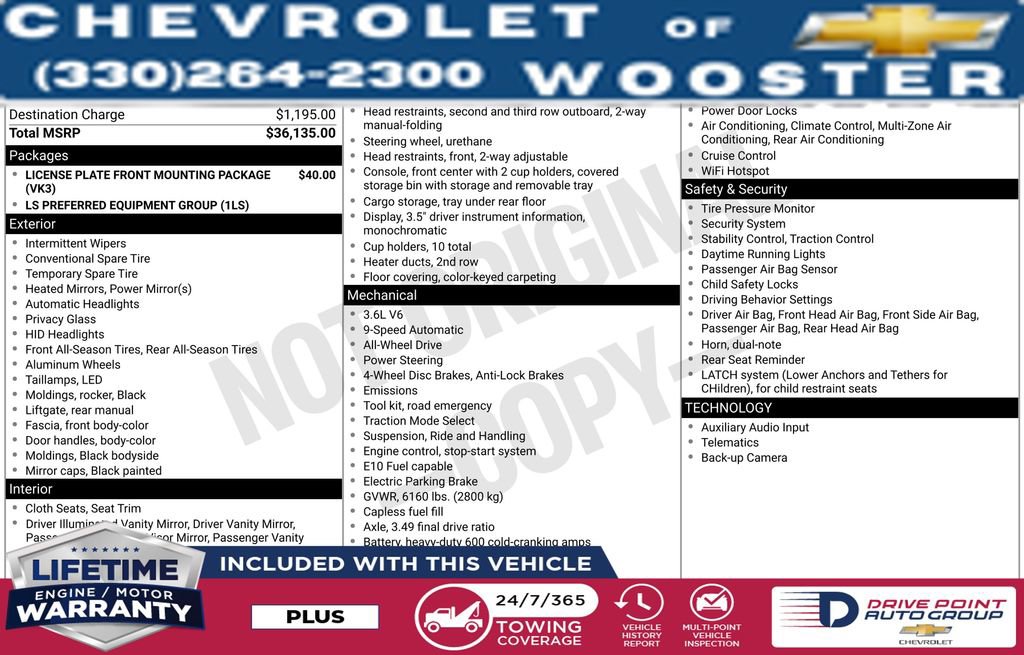 Used 2020 Chevrolet Traverse LS image 1