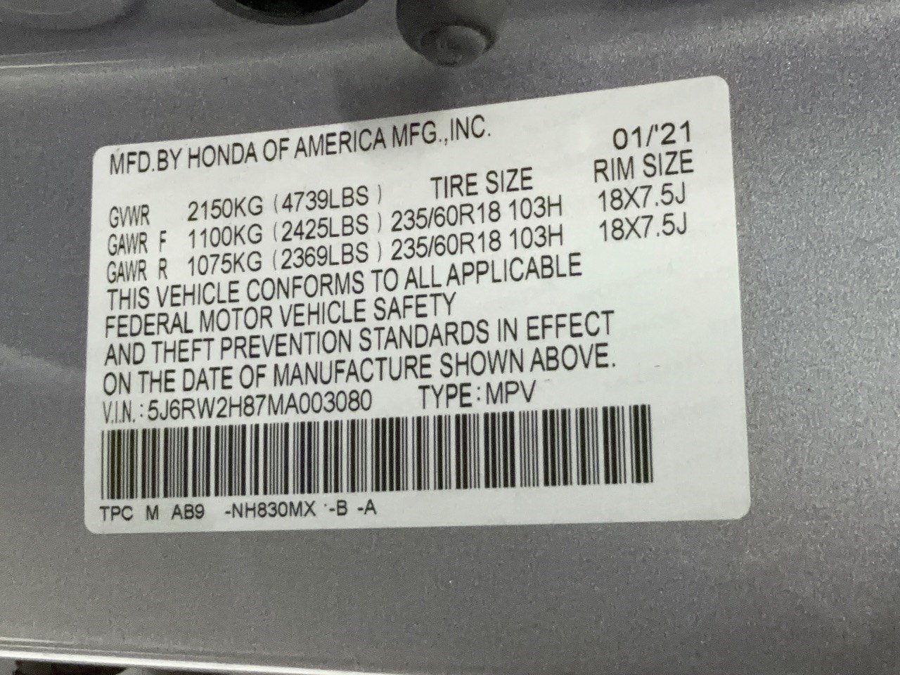 Used 2021 Honda CR-V EX-L image 35