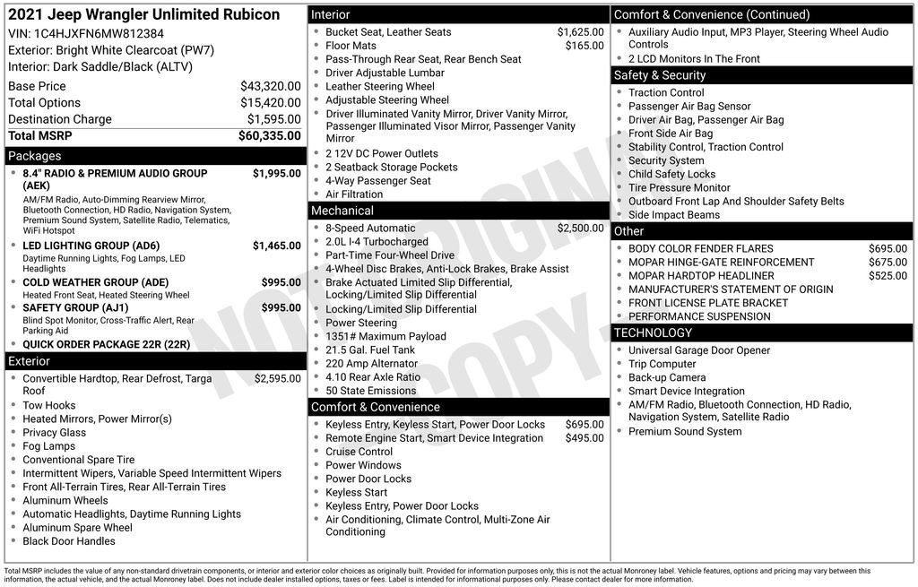 Certified 2021 Jeep Wrangler Unlimited Rubicon image 46