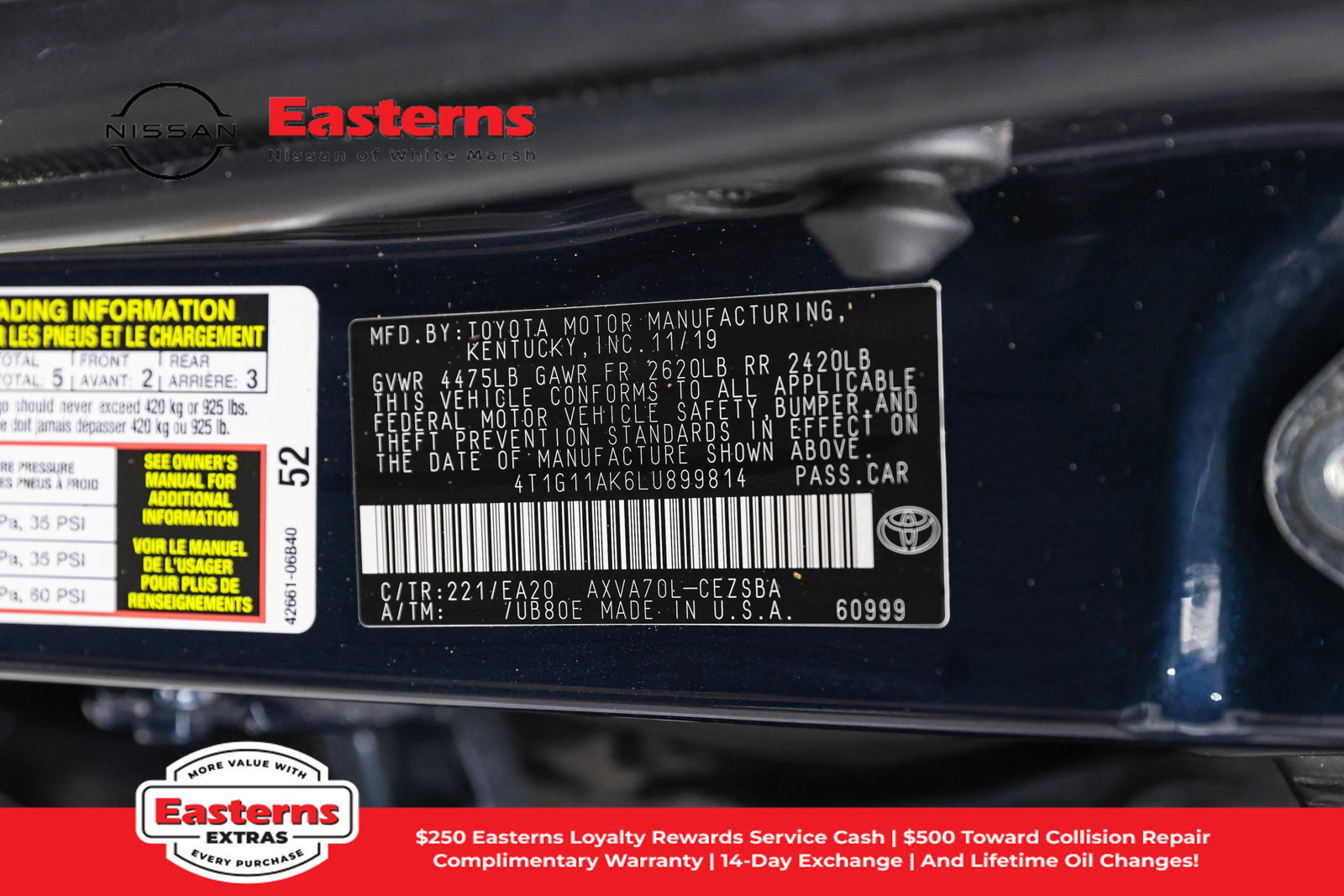 Used 2020 Toyota Camry SE w/ Protection Package (Q2) FWD image 33