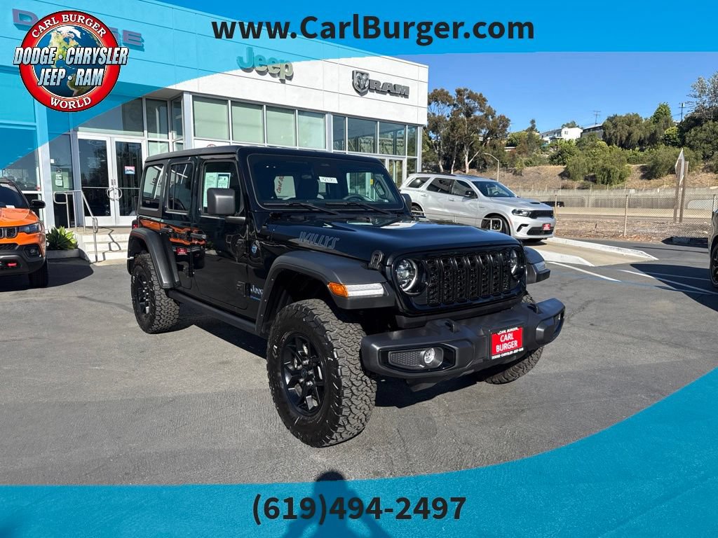 Certified 2025 Jeep Wrangler Unlimited Sport S 4xe AWD/4WD image 1