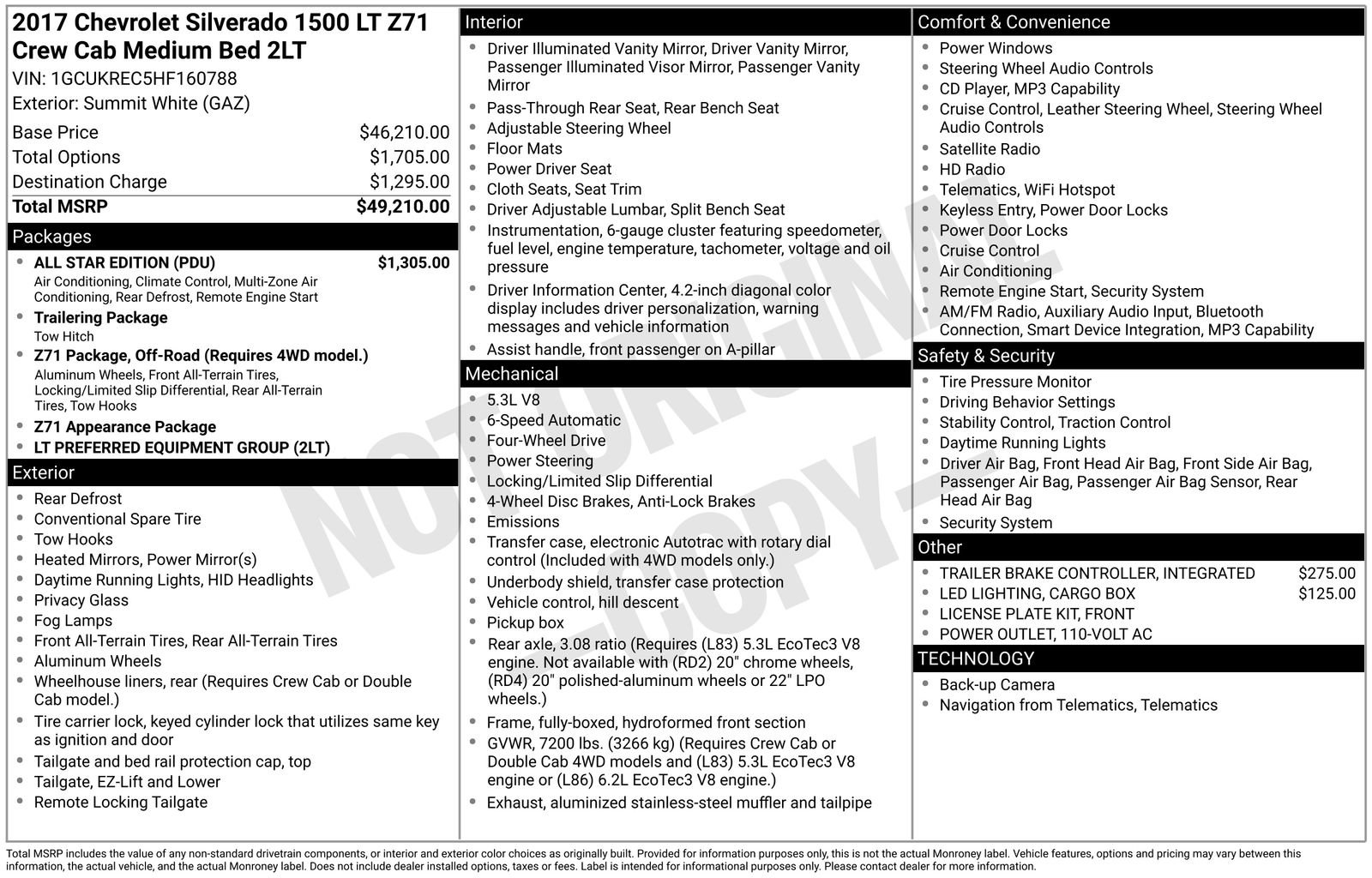 Used 2017 Chevrolet Silverado 1500 LT w/ All Star Edition AWD/4WD image 35