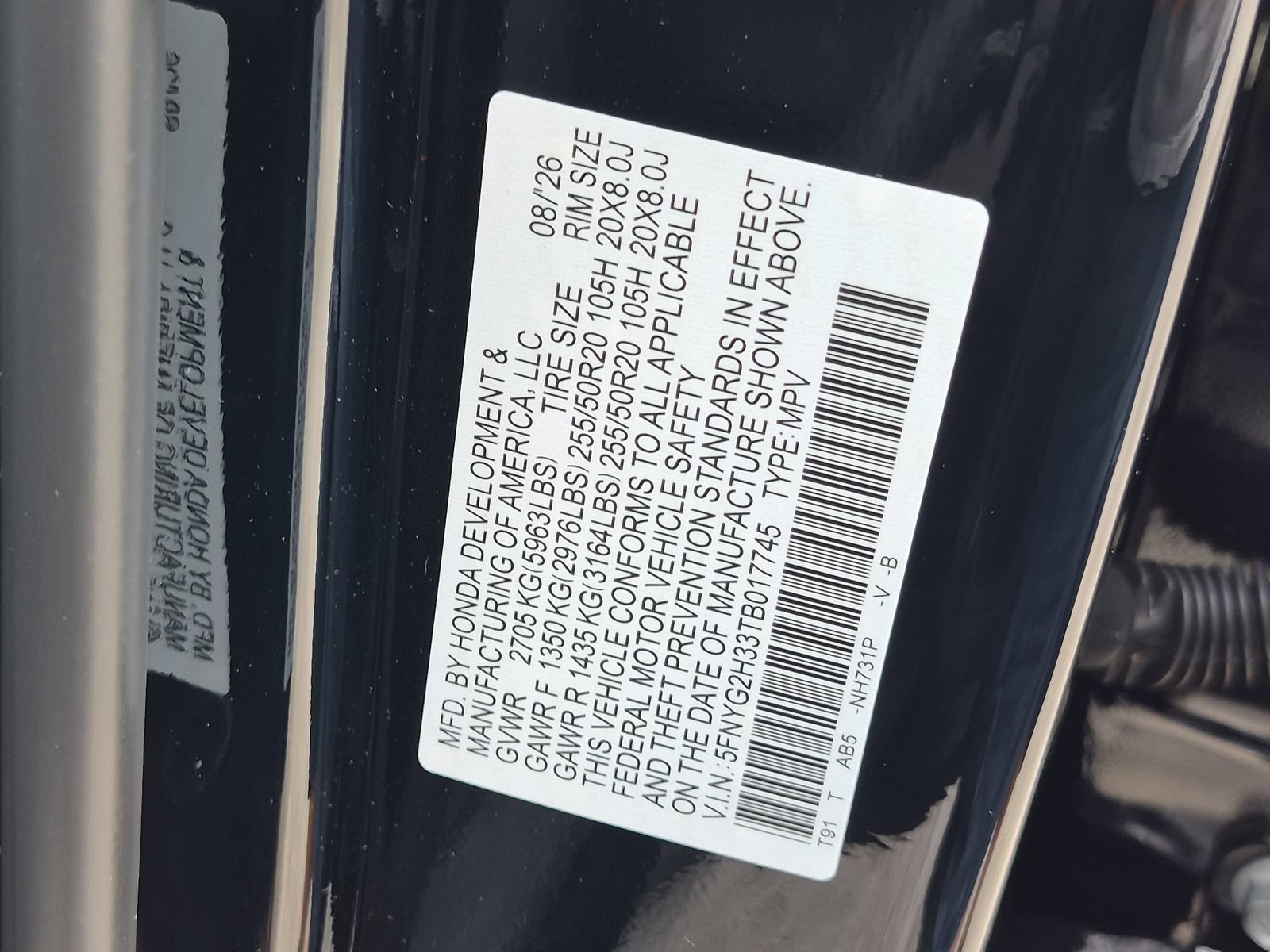 New 2026 Honda Pilot Sport image 24