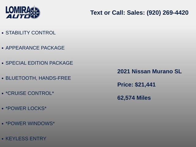 Used 2021 Nissan Murano SL AWD/4WD image 6
