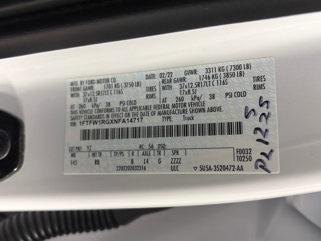 Used 2022 Ford F150 Raptor w/ Raptor 37 Performance Package image 9