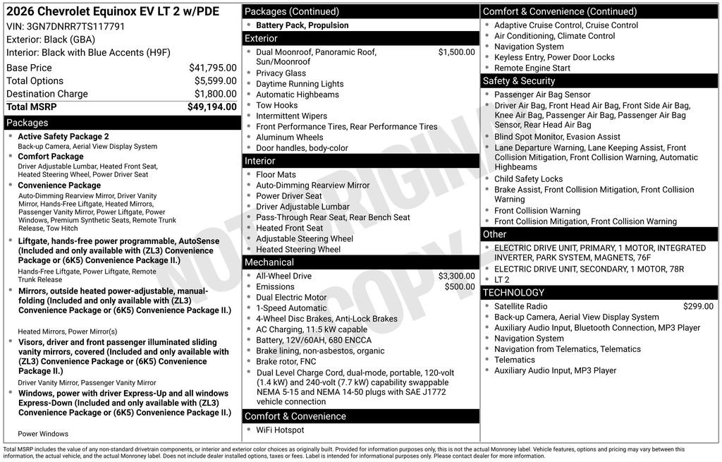 New 2026 Chevrolet Equinox EV LT AWD/4WD image 34