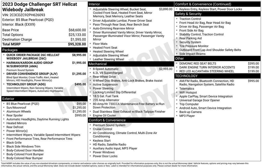 Used 2023 Dodge Challenger SRT Hellcat image 11