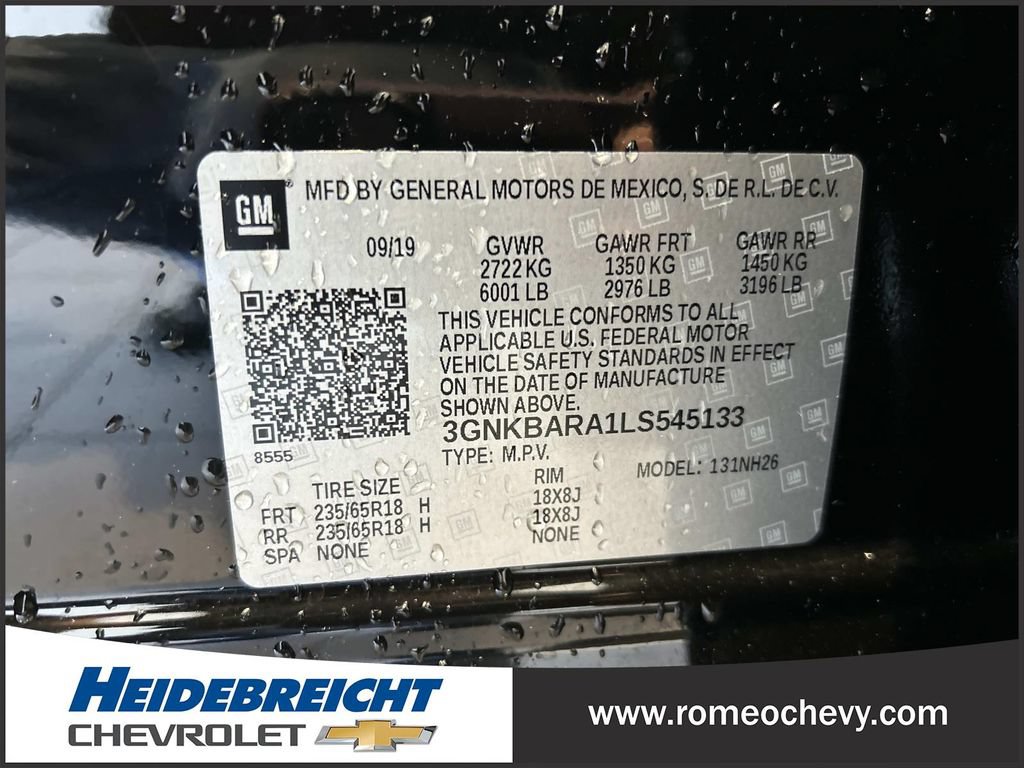 Certified 2020 Chevrolet Blazer L FWD image 8