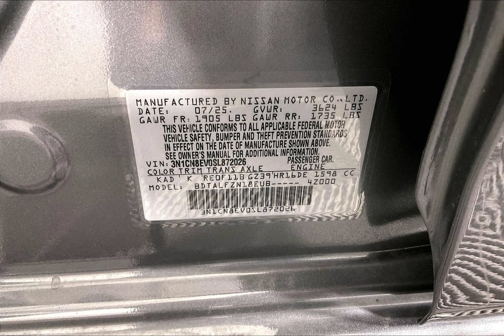Used 2025 Nissan Versa SV w/ Trunk Package FWD image 39