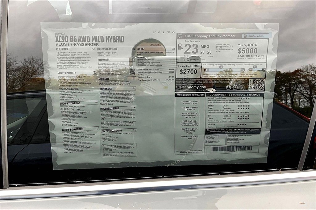 New 2026 Volvo XC90 B6 Plus w/ Protection Package Premier image 13