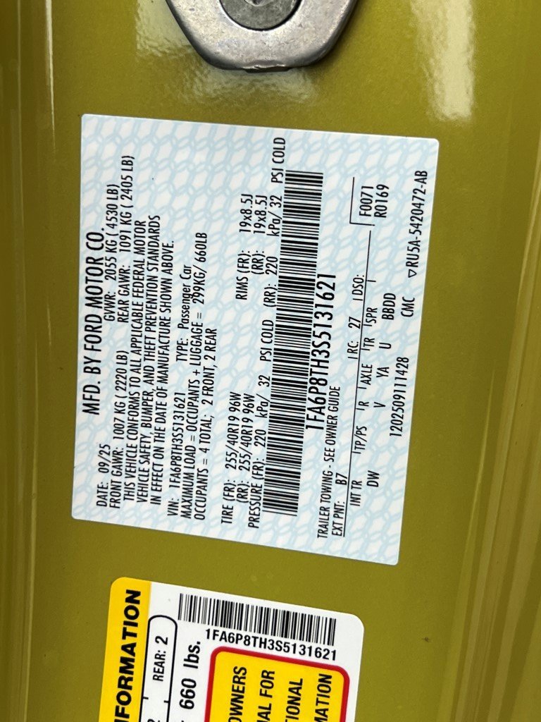 New 2025 Ford Mustang Coupe image 27