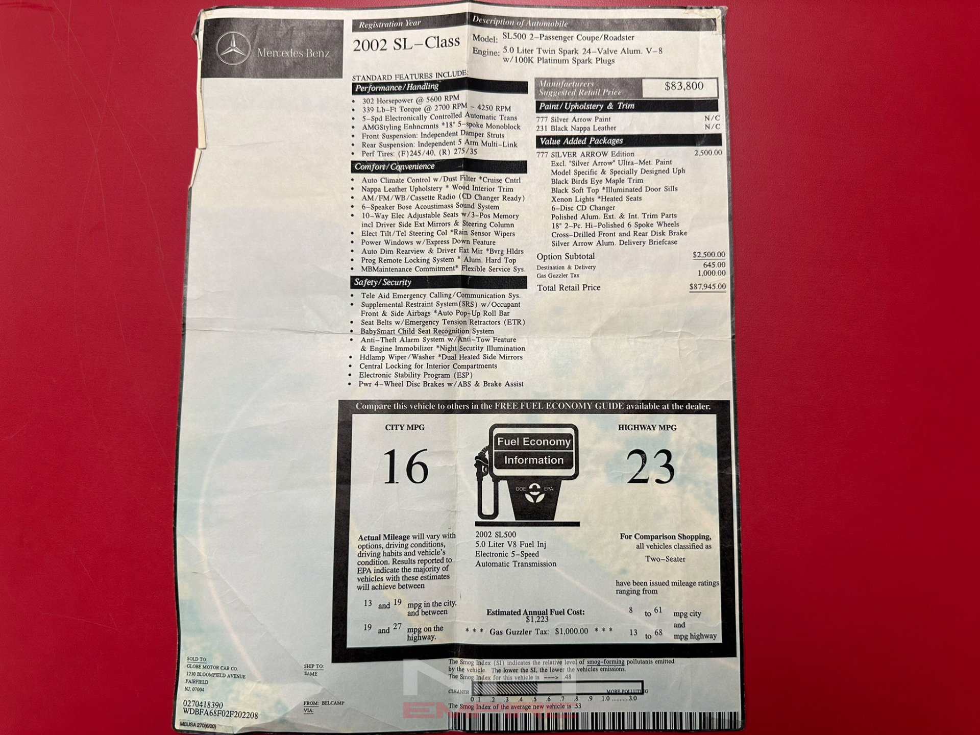 Used 2002 Mercedes-Benz SL 500 image 69