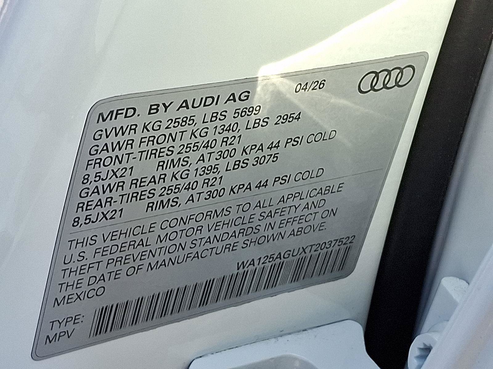 New 2026 Audi SQ5 Premium Plus AWD/4WD image 22