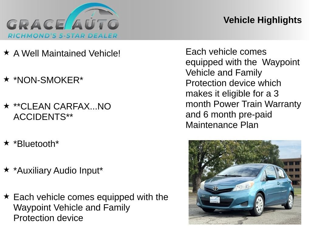 Used 2012 Toyota Yaris LE image 2