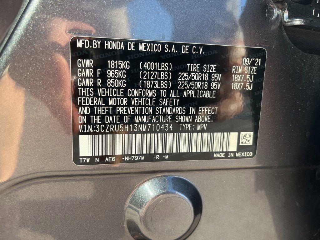 Certified 2022 Honda HR-V Sport image 9