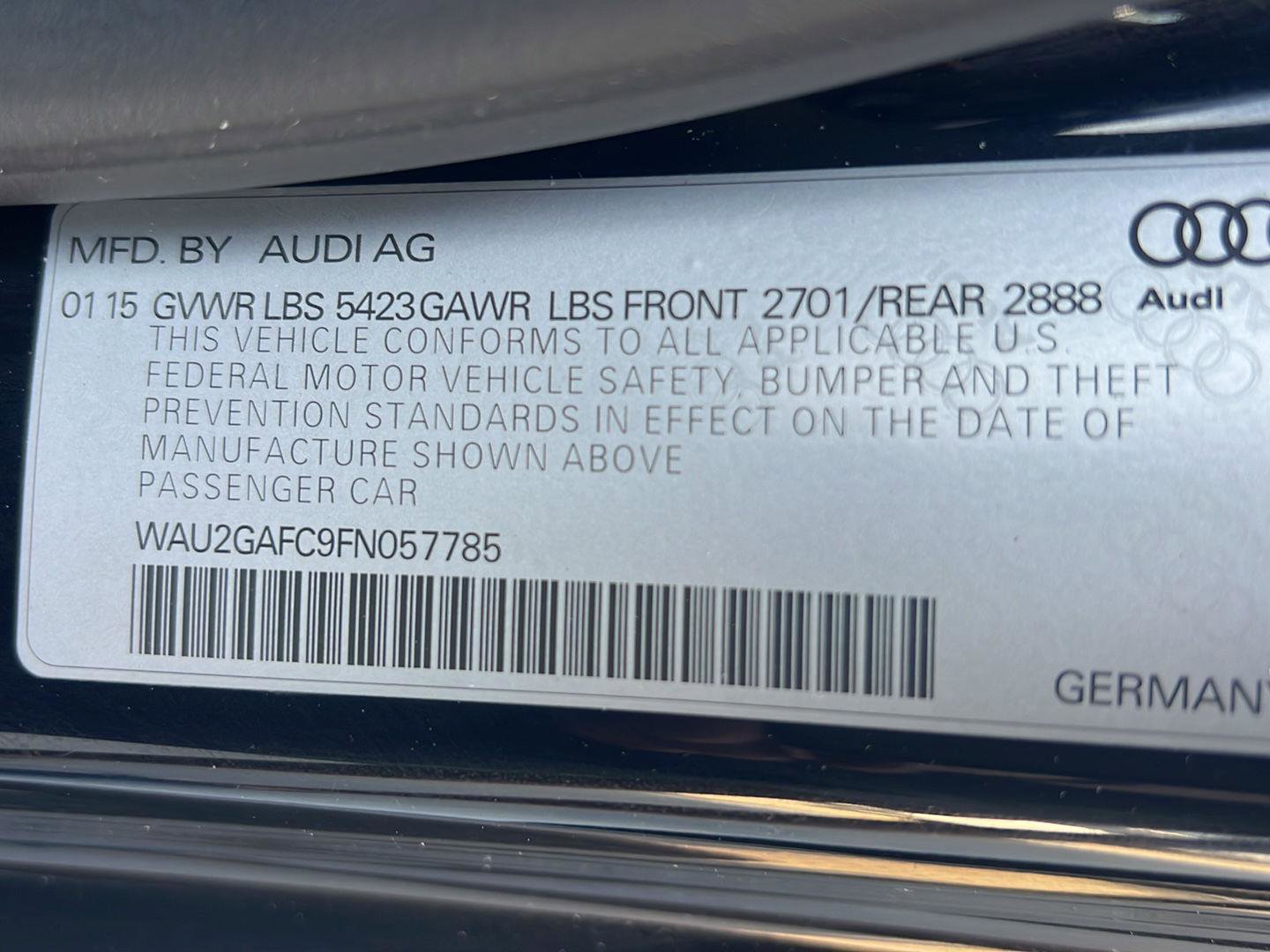 Used 2015 Audi A7 3.0T Prestige w/ Prestige Package AWD/4WD image 44