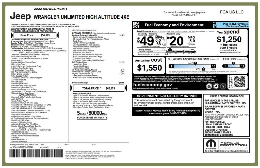 Used 2022 Jeep Wrangler Unlimited Sahara image 3