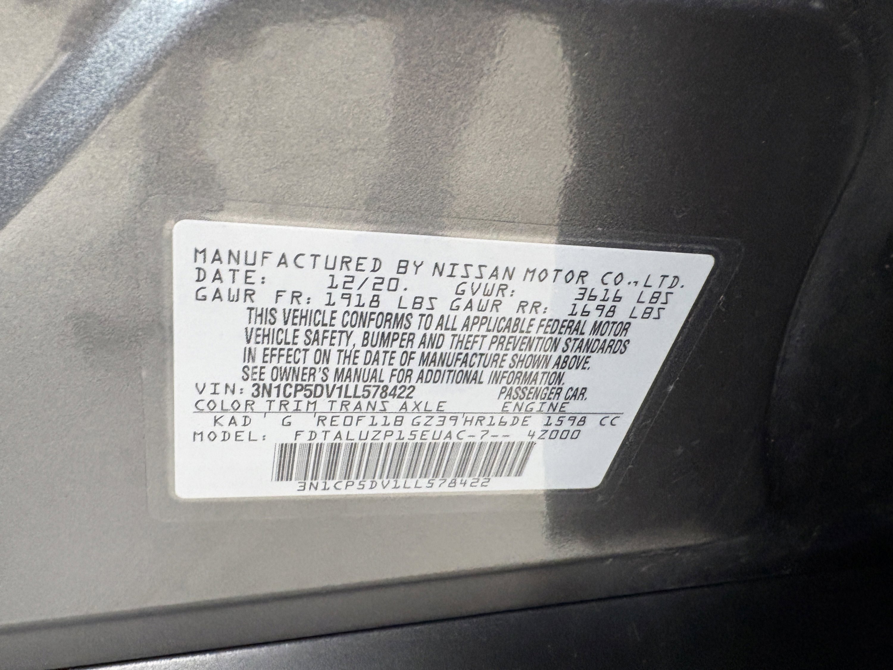 Used 2020 Nissan Kicks SR w/ SR Premium Package FWD image 34