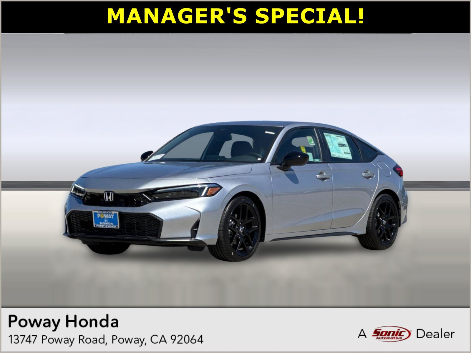 New 2026 Honda Civic Sport