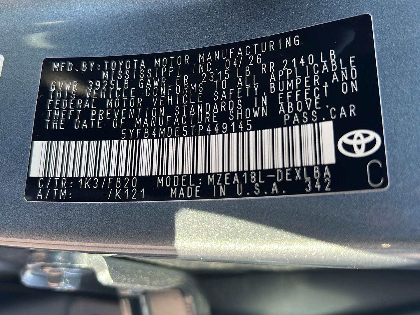 New 2026 Toyota Corolla LE image 33