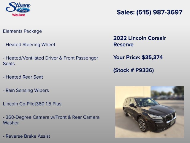 Used 2022 Lincoln Corsair Reserve w/ Equipment Group 201A AWD/4WD image 22