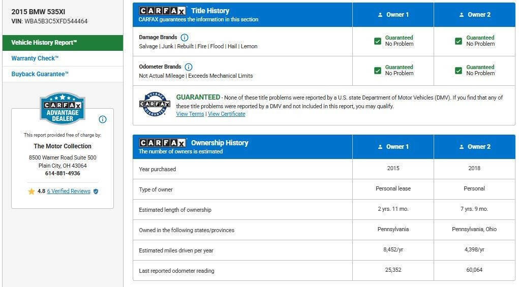 Used 2015 BMW 535i xDrive Sedan image 12