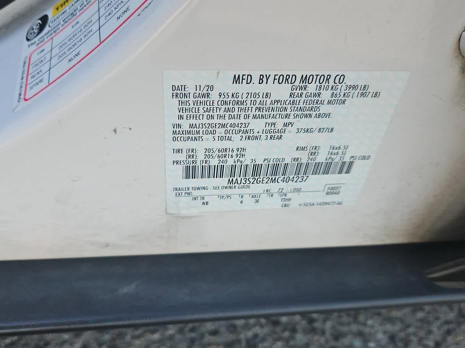 Used 2021 Ford EcoSport SE w/ SE Convenience Package image 21