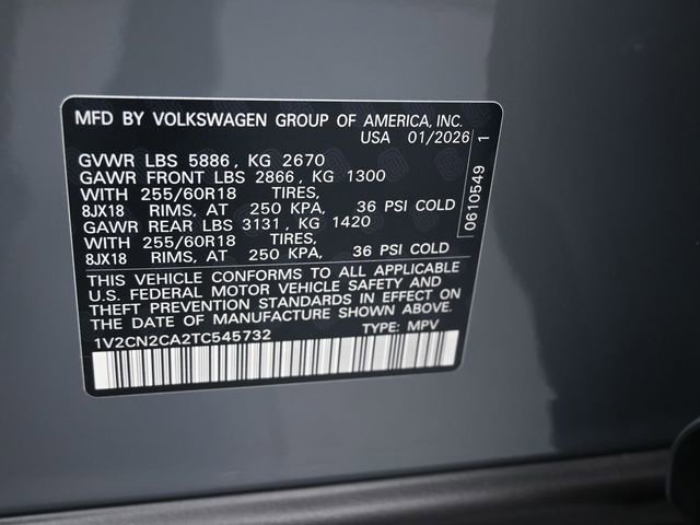 New 2026 Volkswagen Atlas Peak Edition image 20
