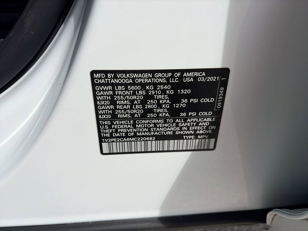 Used 2021 Volkswagen Atlas Cross Sport SE w/ Panoramic Sunroof Package FWD image 41