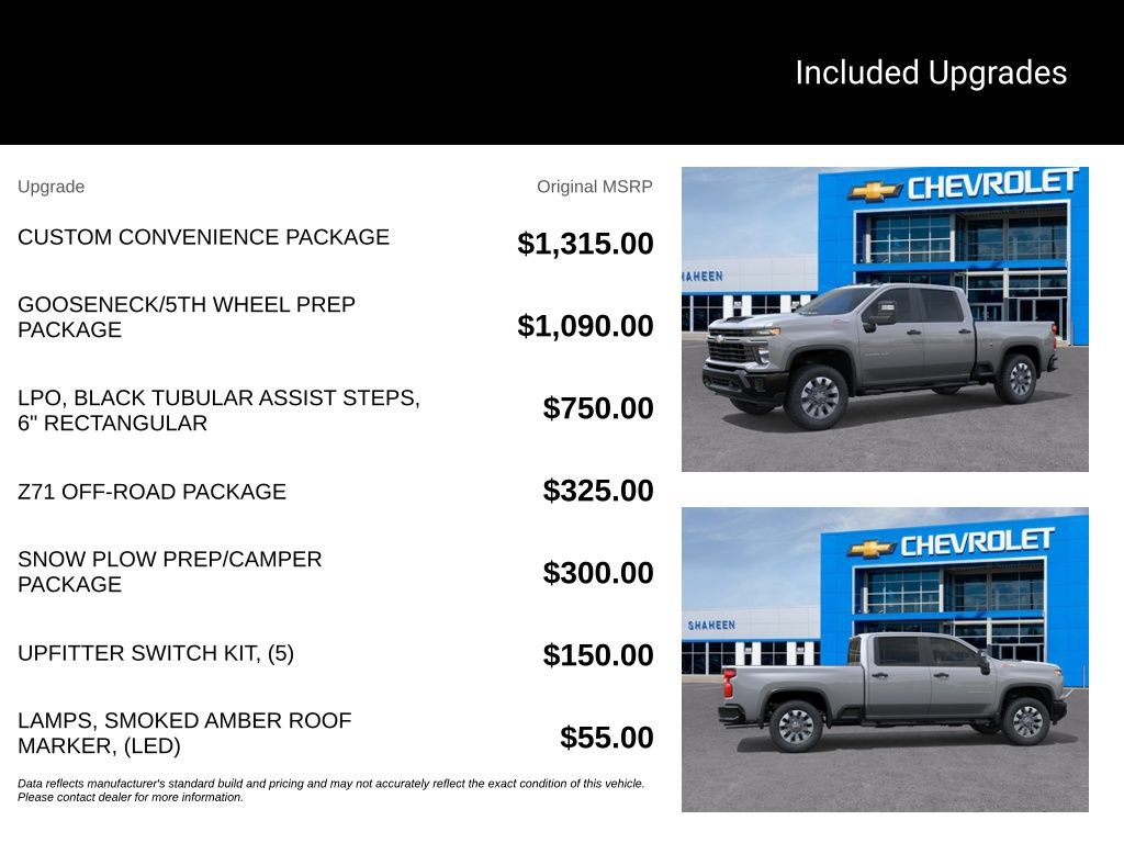 New 2026 Chevrolet Silverado 2500 Custom w/ Custom Convenience Package AWD/4WD image 5