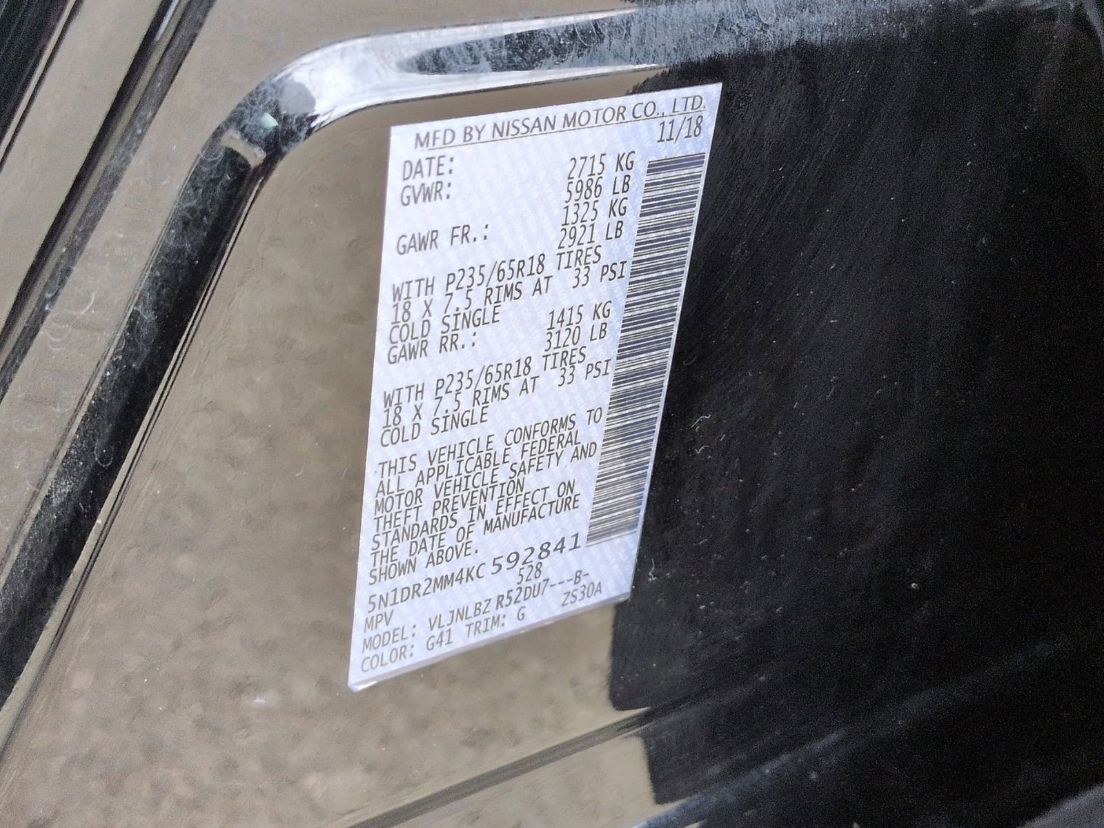 Certified 2019 Nissan Pathfinder S image 38