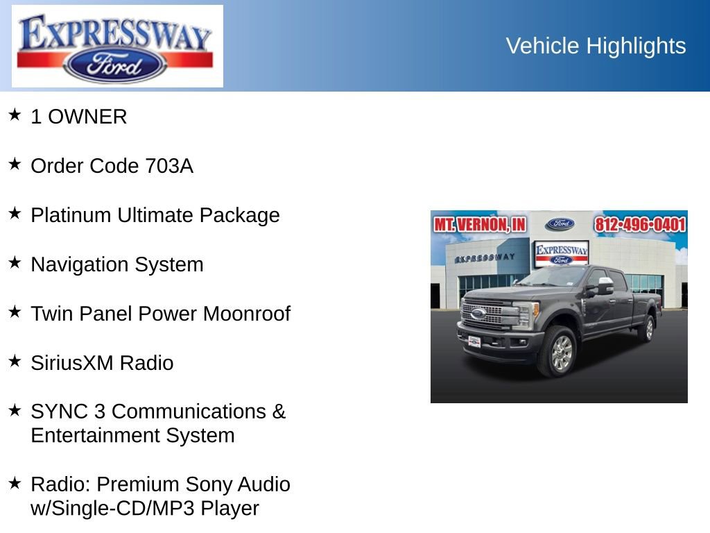 Used 2017 Ford F250 Platinum w/ Platinum Ultimate Package AWD/4WD image 2