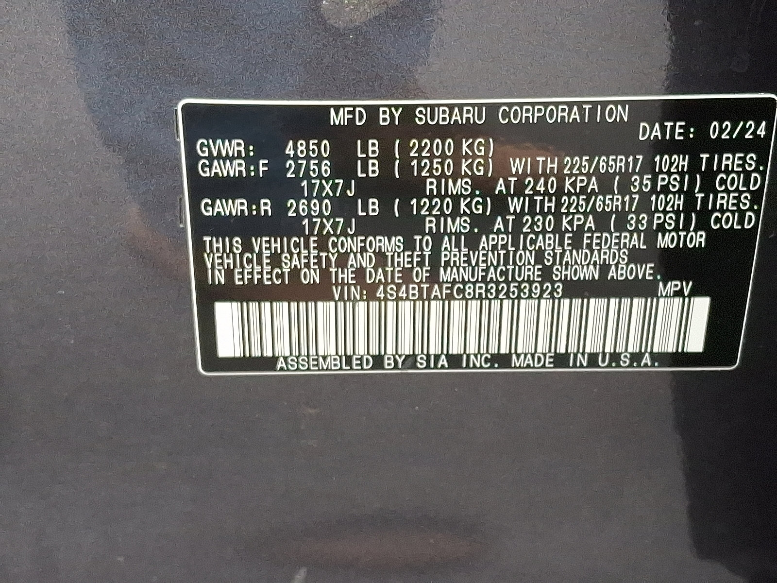 Certified 2024 Subaru Outback Premium image 28