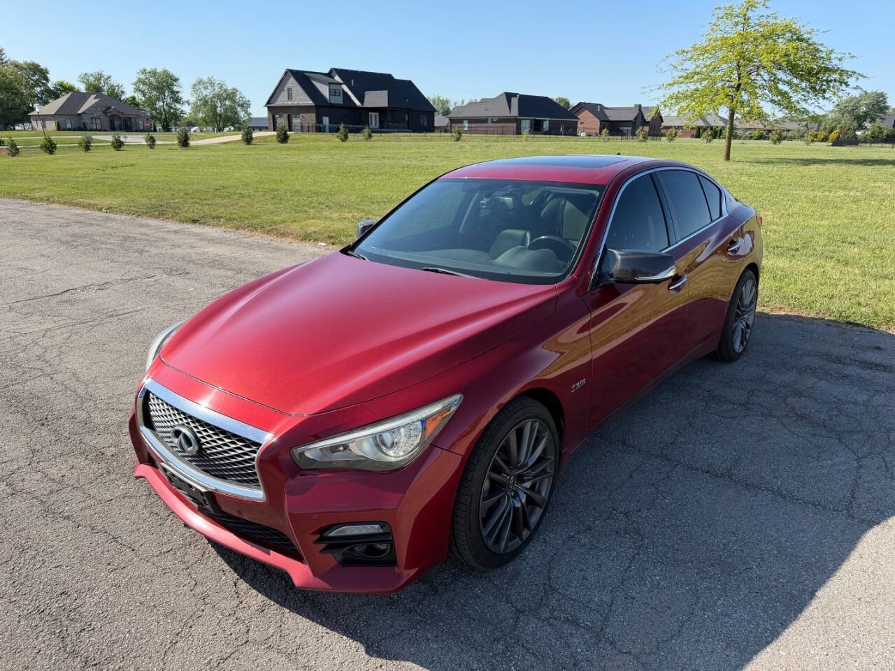Used 2016 INFINITI Q50 Red Sport 400 AWD/4WD image 2