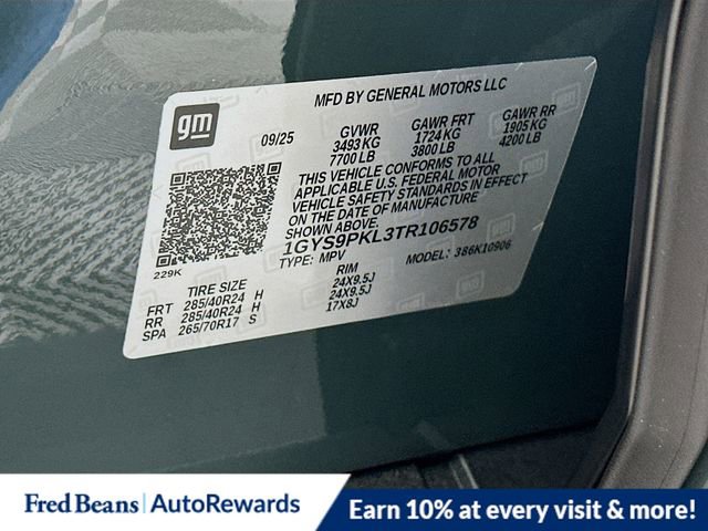 New 2026 Cadillac Escalade ESV Sport w/ LPO, ONYX Package image 21