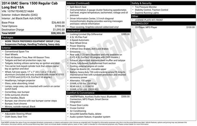 Used 2014 GMC Sierra 1500 2WD Regular Cab image 10