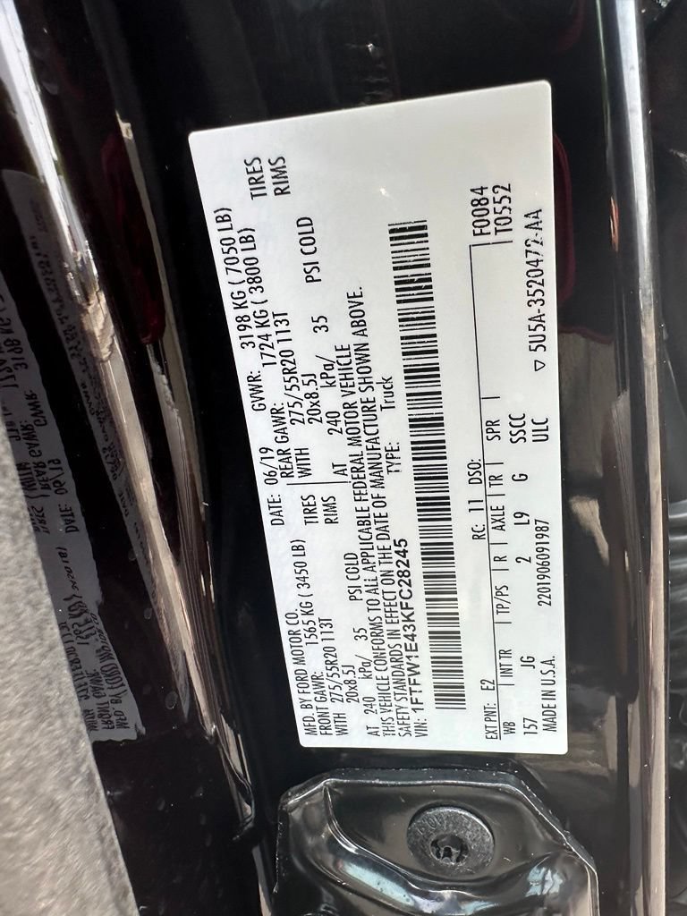 Used 2019 Ford F150 XL w/ Equipment Group 101A Mid AWD/4WD image 33