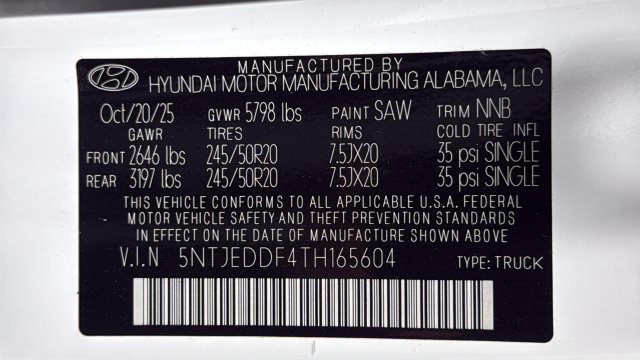 Used 2026 Hyundai Santa Cruz Limited AWD/4WD image 28