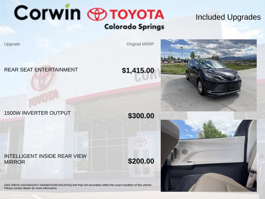 Used 2022 Toyota Sienna Limited AWD/4WD image 4
