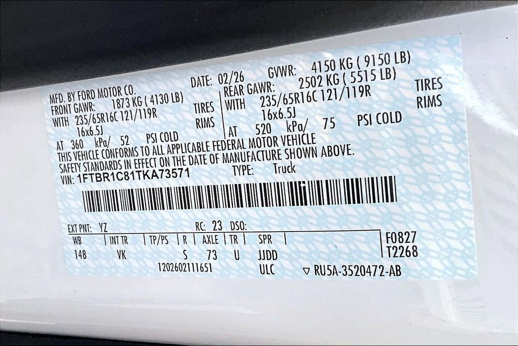 New 2026 Ford Transit 250 148 Medium Roof RWD image 12