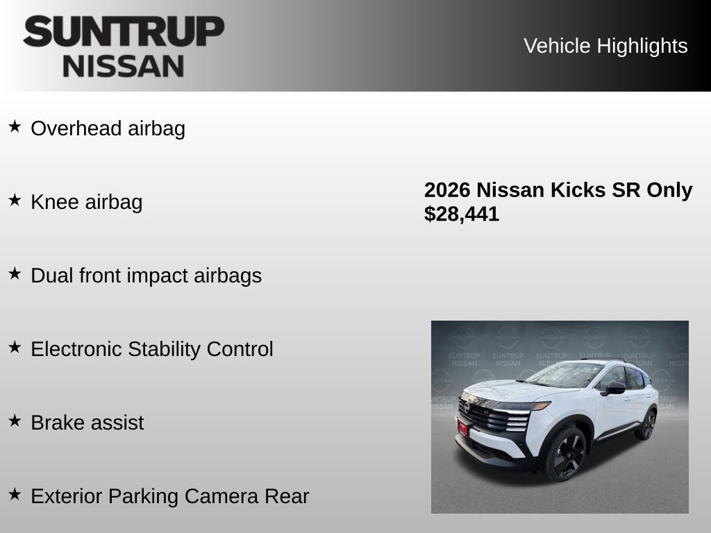 Used 2026 Nissan Kicks SR w/ Cold Weather Package AWD/4WD image 30